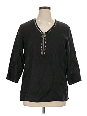 JM Collection 3/4 Sleeve Blouse (view 1)