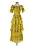 o.p.t 100% Polyester Yellow Casual Dress Size XS - photo 2