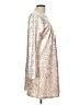 Adrienne Metallic Silver Cocktail Dress Size L - photo 4