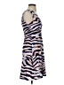 Unbranded Print Purple Cocktail Dress Size S - photo 4