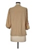 French Laundry Tan 3/4 Sleeve Blouse Size M - photo 2
