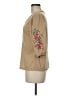 French Laundry Tan 3/4 Sleeve Blouse Size M - photo 5