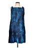 DKNY 100% Polyester Tie-dye Blue Casual Dress Size 10 - photo 1