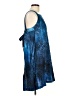 DKNY 100% Polyester Tie-dye Blue Casual Dress Size 10 - photo 4