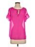 Milly Pink Short Sleeve Blouse Size XS - photo 1