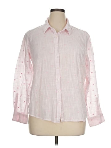 Crown & Ivy 3/4 Sleeve Button-Down Shirt (view 1)