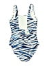 Tommy Bahama Animal Print Blue One Piece Swimsuit Size 16 - photo 2