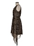 Siren Lily 100% Polyester Animal Print Brown Cocktail Dress Size M - photo 5