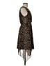 Siren Lily 100% Polyester Animal Print Brown Cocktail Dress Size M - photo 4