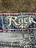 Rock 47 Blue Ivory Jeans Size 33 waist - photo 7