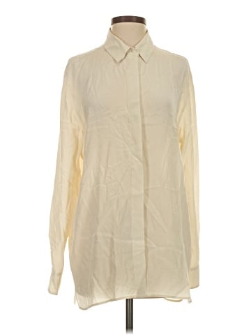 Babaton Long Sleeve Silk Top (view 1)