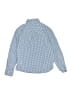 Crewcuts 100% Cotton Checkered-gingham Blue Long Sleeve Button-Down Shirt Size 10 - photo 2