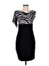En Focus Studio Graphic Black Cocktail Dress Size 6 - photo 1