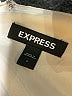 Express 100% Polyester Graphic Ivory Casual Dress Size L - photo 7