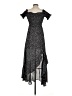 Blue Rain 100% Polyester Stars Black Casual Dress Size S - photo 2