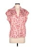 Halogen 100% Polyester Pink Short Sleeve Blouse Size M - photo 1