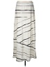 Express Stripes Ivory Casual Skirt Size L - photo 1