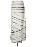 Express Stripes Ivory Casual Skirt Size L - photo 2