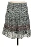 A.L.C. 100% Silk Paisley Teal Silk Skirt Size 6 - photo 1