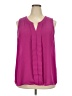 Papermoon 100% Polyester Pink Sleeveless Blouse Size 2X - photo 1