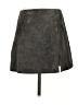 Blank NYC 100% Leather Solid Gray Skort Size 27 waist - photo 1