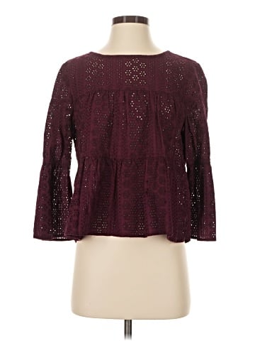Madewell Eyelet Tiered Button-Back Top (view 1)