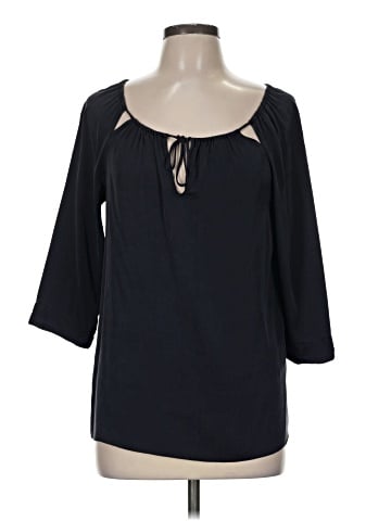 Elie Tahari 3/4 Sleeve Silk Top (view 1)