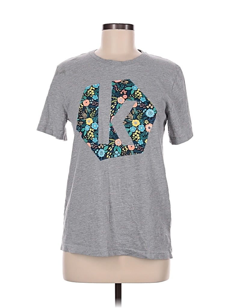 Pre-owned Bella+canvas Short Sleeve T-shirt In Gray