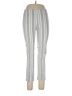 Zac & Rachel Stripes Silver Casual Pants Size 10 - photo 1