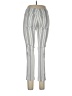 Zac & Rachel Stripes Silver Casual Pants Size 10 - photo 2
