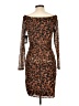 Guess Animal Print Brown Cocktail Dress Size 12 - photo 2