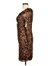 Guess Animal Print Brown Cocktail Dress Size 12 - photo 5