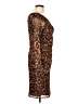 Guess Animal Print Brown Cocktail Dress Size 12 - photo 4