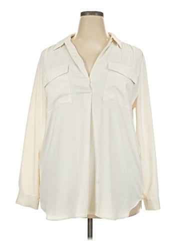 Ann Taylor Long Sleeve Blouse (view 1)