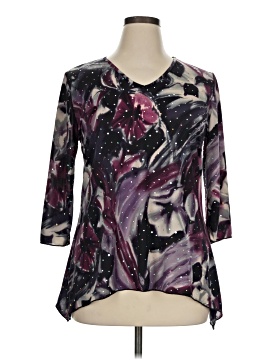 Brittany Black 3/4 Sleeve Blouse