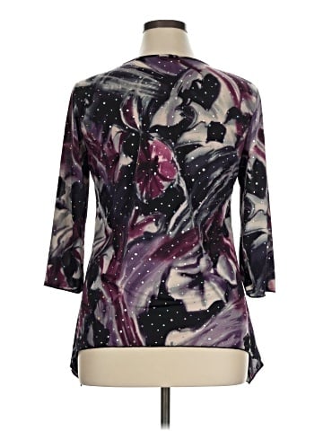Brittany Black 3/4 Sleeve Blouse (view 2)