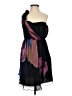 Tibi 100% Silk Graphic Black Cocktail Dress Size 4 - photo 1
