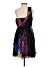 Tibi 100% Silk Graphic Black Cocktail Dress Size 4 - photo 2