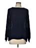 J.Crew 100% Viscose Stripes Blue Black Long Sleeve Blouse Size 12 - photo 1