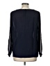 J.Crew 100% Viscose Stripes Blue Black Long Sleeve Blouse Size 12 - photo 2