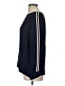 J.Crew 100% Viscose Stripes Blue Black Long Sleeve Blouse Size 12 - photo 5