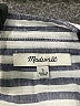 Madewell Stripes Silver 3/4 Sleeve Button-Down Shirt Size L - photo 7