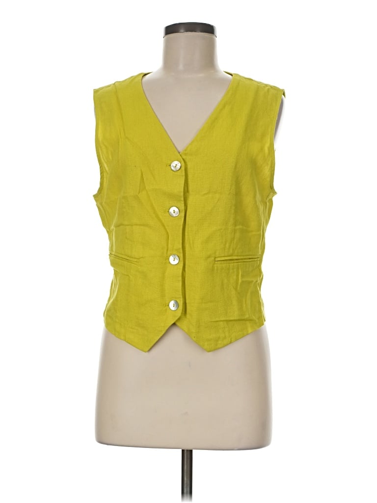 Pre-owned Marc New York Sleeveless Button Down Shirt In Yellow