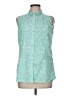 Jack Wolfskin Paisley Teal Sleeveless Button-Down Shirt Size M - photo 1