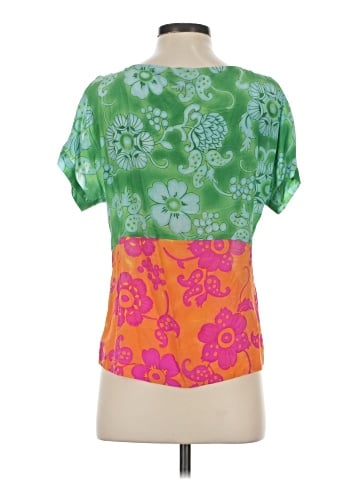 Vanessa Virginia Short Sleeve Silk Top (view 2)