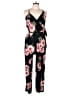 Derek Heart Floral Black Jumpsuit Size L - photo 1