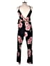 Derek Heart Floral Black Jumpsuit Size L - photo 2