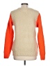 Numph Color Block Orange Wool Pullover Sweater Size L - photo 2