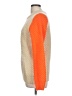 Numph Color Block Orange Wool Pullover Sweater Size L - photo 5