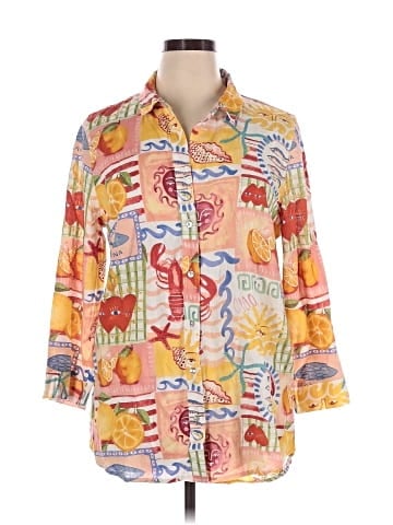 Calypso St. Barth 3/4 Sleeve Button-Down Shirt (view 1)
